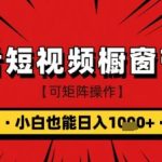 抖音短视频食品橱窗带货，小白轻松上手日入1k+【揭秘】-赚网-2025最新网赚项目网，副业网！