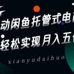 全自动闲鱼托管式电商带货，一部手机和一个闲鱼号就可以开干，轻松实现月入五位数-赚网-2025最新网赚项目网，副业网！